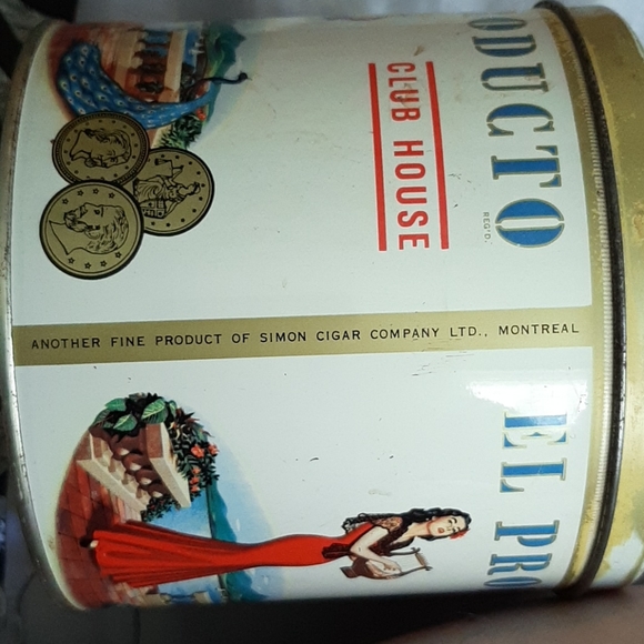 EL PRODUCTO Club House Antique Cigar Tin - Picture 6 of 7